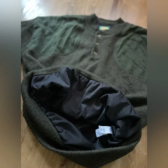 Cabela’s Extreme Cold 100% Wool Lined Hunting Outdoor Workwear Sweater XL - Picture 7 of 13